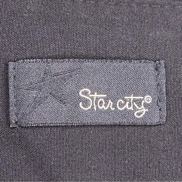 Y2K Era Size 9 Star City Black Bootcut Pants Stretch Classic Juniors Dress Pants - Picture 12 of 14